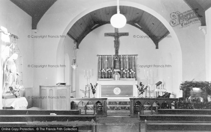 Photo of Aberkenfig, Catholic Church Of St Robert, Interior c.1955