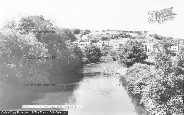 Photo of Aberkenfig, River Ogmore c.1955
