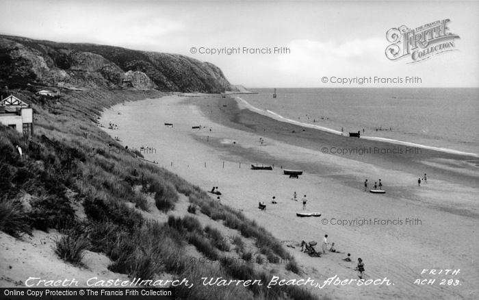 Photo of Abersoch, Warren Beach, Traeth Castellmarch c.1955