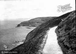 On The Way To Clarach Cove From Constitution Hill c.1930, Aberystwyth