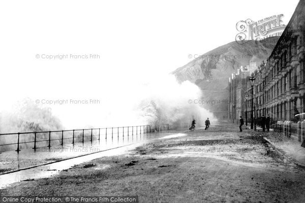 Photo of Aberystwyth, Rough Sea 1899