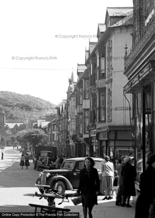 Photo of Aberystwyth, Shopping On North Parade 1949