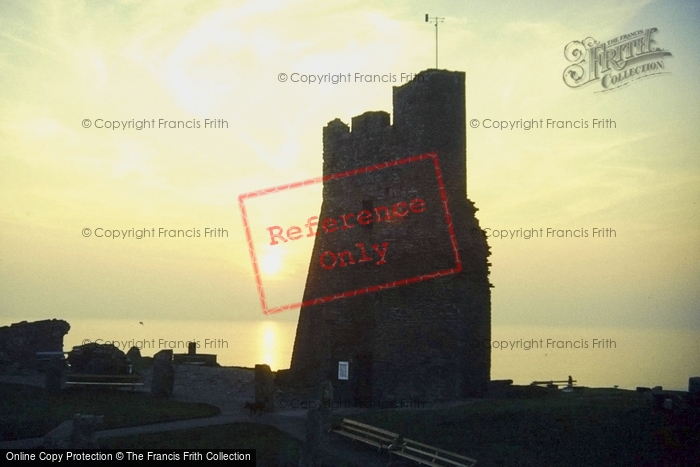 Photo of Aberystwyth, The Castle At Sunset 1985