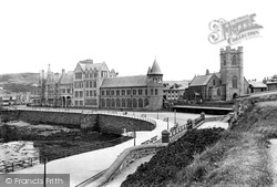 The College And St Michael's Church 1921, Aberystwyth
