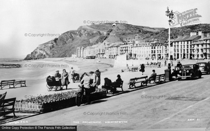 Photo of Aberystwyth, The Promenade c.1930