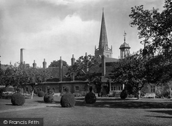 Abingdon, Christ's Hospital And St Helen's Church 1924, Abingdon-on-Thames