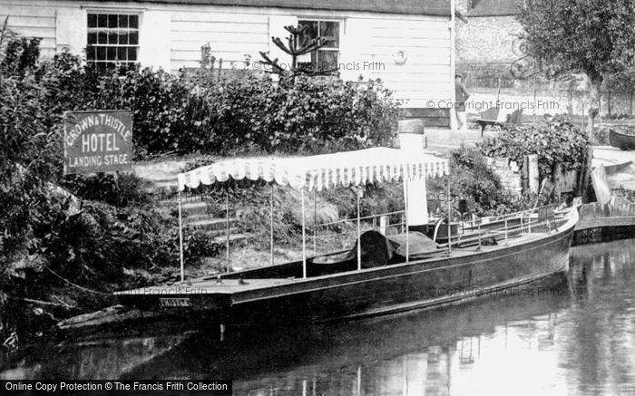 Photo of Abingdon, Crown And Thistle Hotel Landing Stage 1890