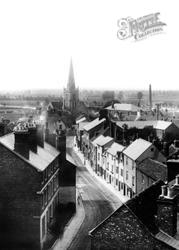 Abingdon, East St Helen Street From Town Hall Roof 1900, Abingdon-on-Thames