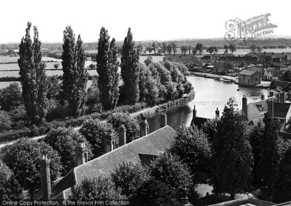 Photo of Abingdon, Looking South From The Church Tower c.1945