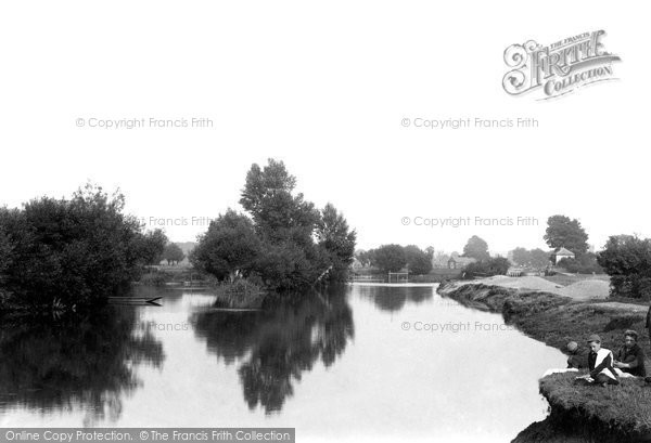 Photo of Abingdon, Looking Towards Abbey Lock 1890