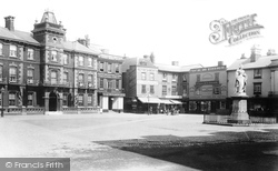 Abingdon, Market Place And Queens Hotel 1893, Abingdon-on-Thames