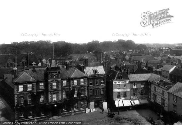Photo of Abingdon, Market Place From Town Hall Roof 1900