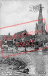 Abingdon, St Helen's Church From The River c.1950, Abingdon-on-Thames