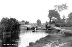 Abingdon, The Lock From Downstream 1890, Abingdon-on-Thames