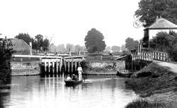 Abingdon, The Lock From Downstream 1890, Abingdon-on-Thames