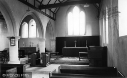 The Church Interior c.1965, Abinger Common
