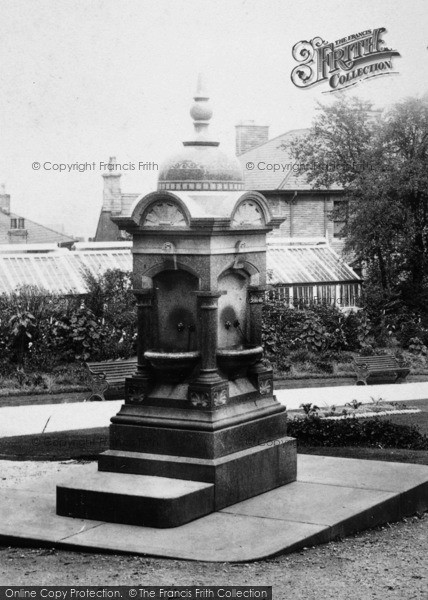 Photo of Accrington, Drinking Fountain, Oakhill Park 1897
