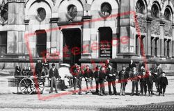 Men Outside The Market Hall 1897, Accrington