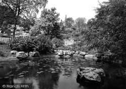 Rock Gardens, Oak Hill Park c.1955, Accrington