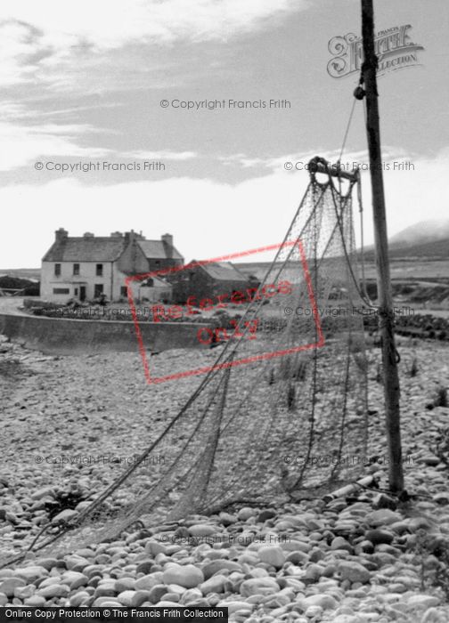 Photo of Achill Island, Nets Drying, Dooega Village c.1950