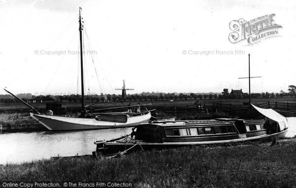 Photo of Acle, River Bure And Windmill c.1939