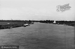 The River Bure From The Bridge c.1930, Acle