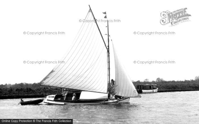 Acle, Yachting On The Bure c.1955