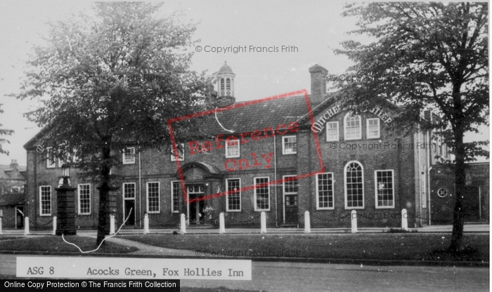 Photo of Acock's Green, Fox Hollies Inn c.1960