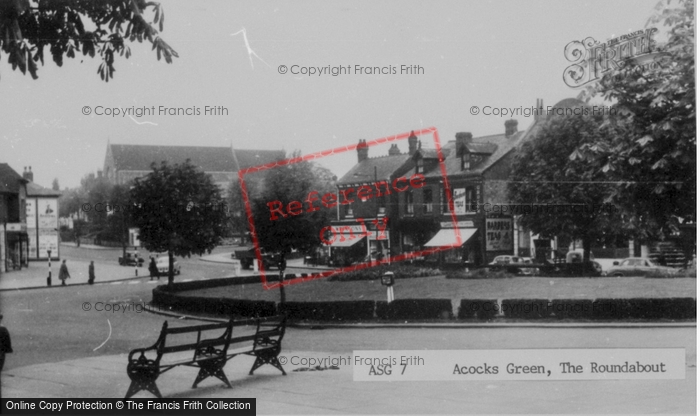 Photo of Acock's Green, The Roundabout c.1960