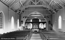 St Paul's Church Interior c.1955, Acrefair