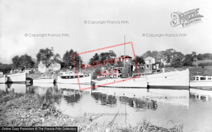 Photo of Acton Bridge, Island Cottage From The Tea Garden c.1955