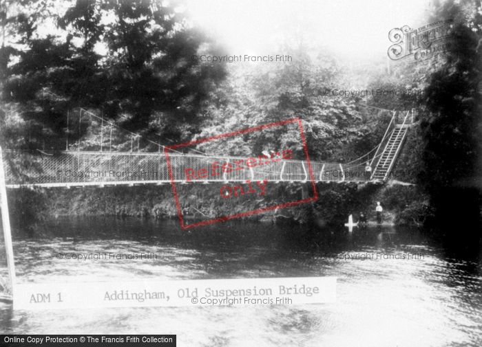 Photo of Addingham, The Old Suspension Bridge c.1950