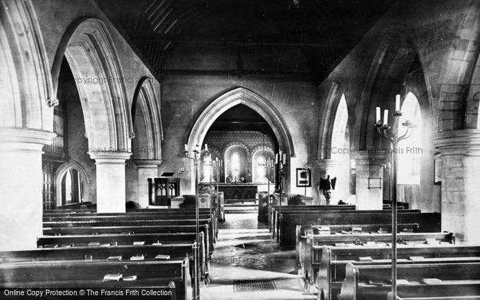 Photo of Addington, Church Interior 1890