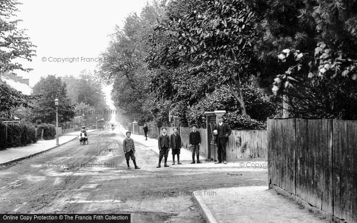 Photo of Addlestone, A Group In Church Road 1906