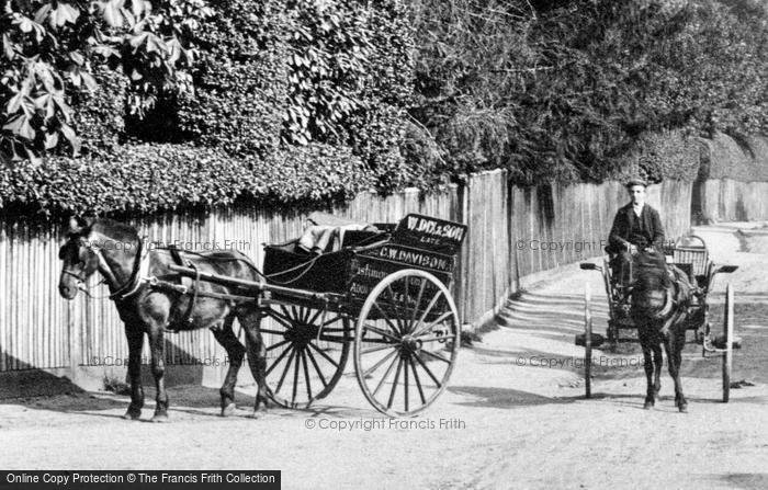 Photo of Addlestone, Horses And Traps 1906