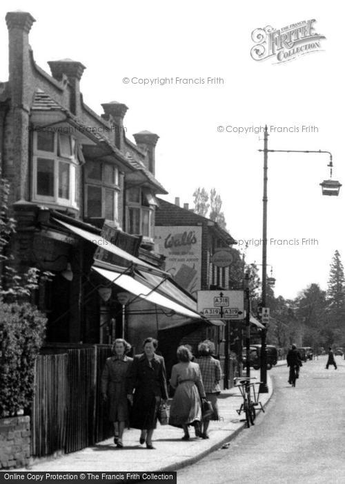 Photo of Addlestone, Shopping On High Street c.1955