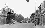 Addlestone, Station Road c1955