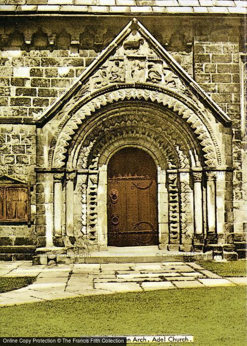 Photo of Adel, Church, Norman Arch c.1955