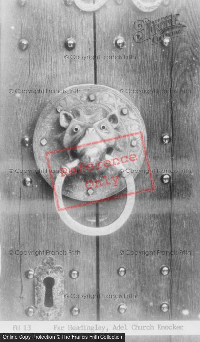 Photo of Adel, Church, The Door Knocker c.1965