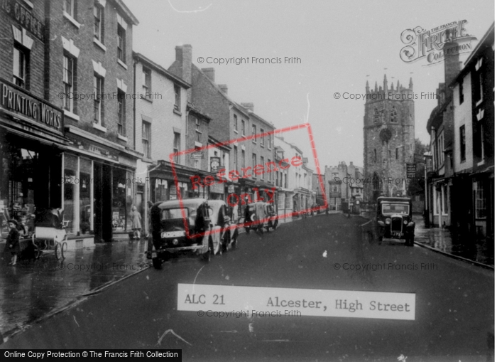 Photo of Alcester, High Street c.1955