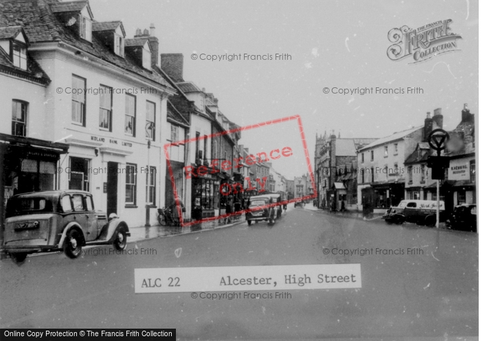 Photo of Alcester, High Street c.1955