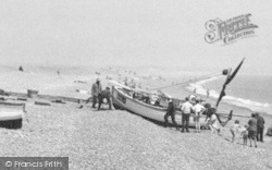 Beaching A Boat c.1955, Aldeburgh