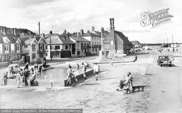 Photo of Aldeburgh, Children's Boating Pool And Moot Hall c.1960