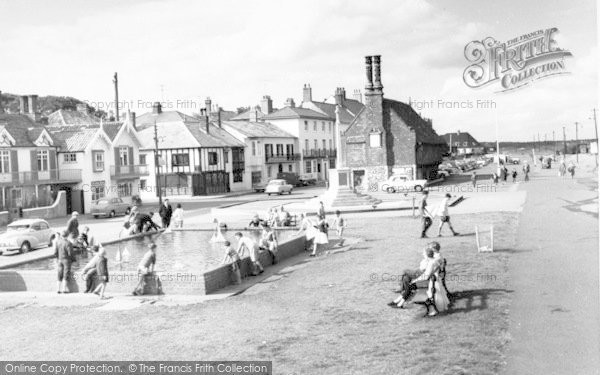 Photo of Aldeburgh, Children's Boating Pool And Moot Hall c.1960