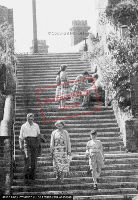 Photo of Aldeburgh, People On Town Steps c.1960