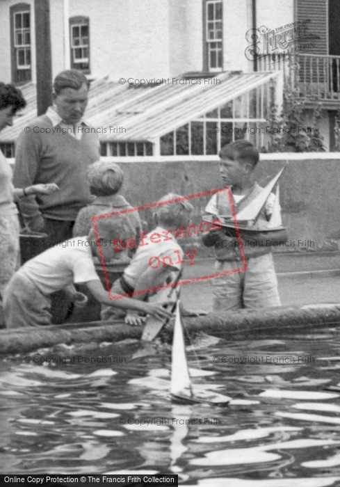 Photo of Aldeburgh, Playing With Model Boats c.1955