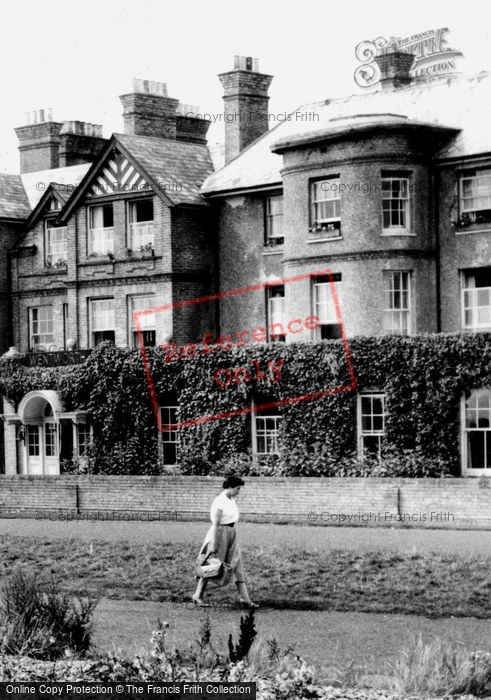 Photo of Aldeburgh, Walking Along Market Cross Place  c.1960