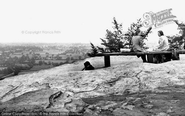 Photo of Alderley Edge, Castle Rock c.1955