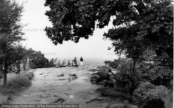 Photo of Alderley Edge, Castle Rock c.1955