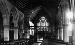 St Philip's Church Interior 1896, Alderley Edge